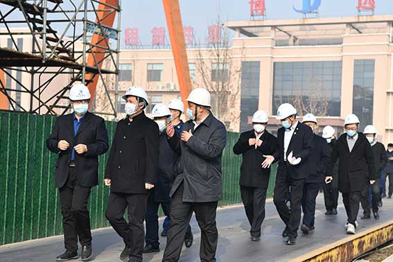 濱州市市委常委、常務(wù)副市長(zhǎng)張偉一行來我司調(diào)研經(jīng)濟(jì)運(yùn)行、疫情防控和安全生產(chǎn)工作
